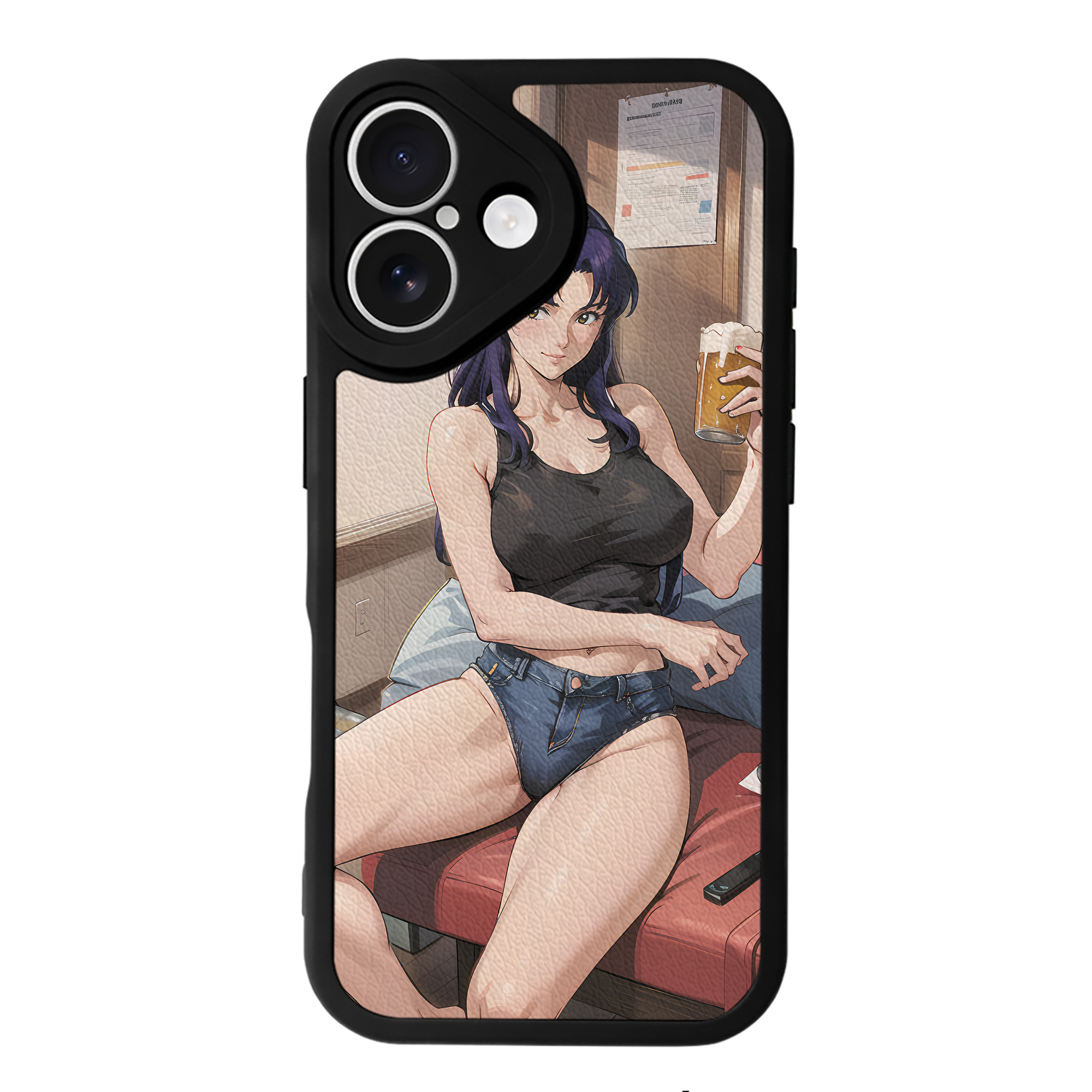 （画像用） EVA 新世紀エヴァンゲリオン 【iPhone 16シリーズ対応】シリコンスマホケース（レザー調） 材質：シリコン